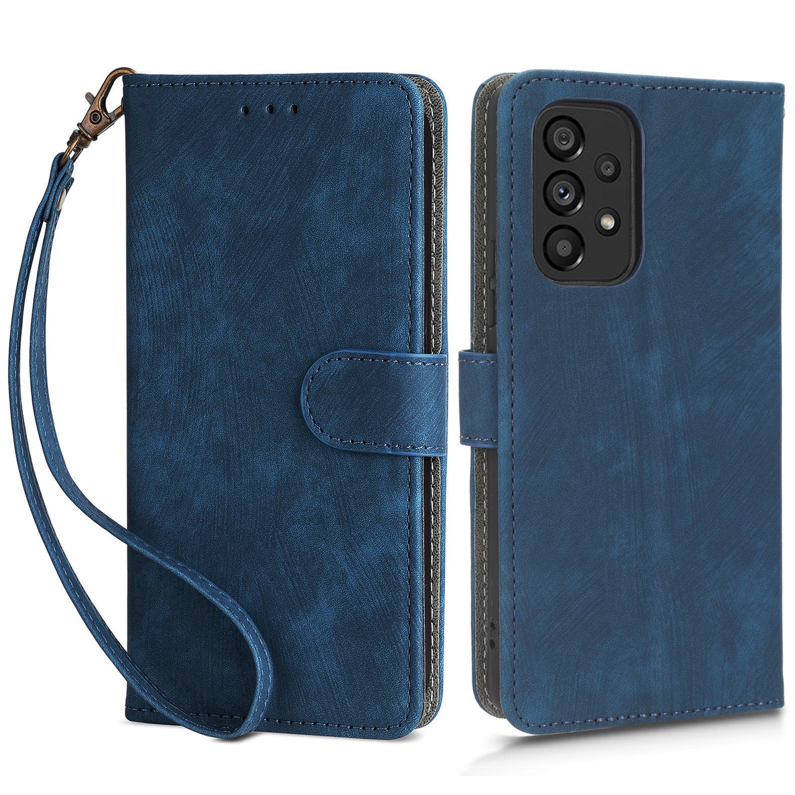 For Samsung Galaxy A53 5G Mobile Phone Case RFID Blocking Stand Wallet Leather Cover with Strap For Samsung Galaxy A53 5G Mobile Phone Case RFID Blocking Stand Wallet Leather Cover with Strap